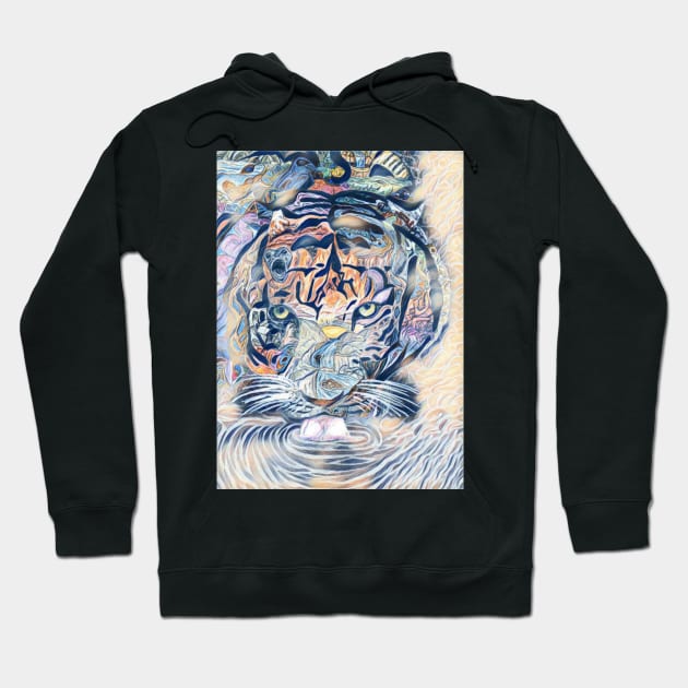 Tiger 18 Hoodie by Mr. Leon Artwork